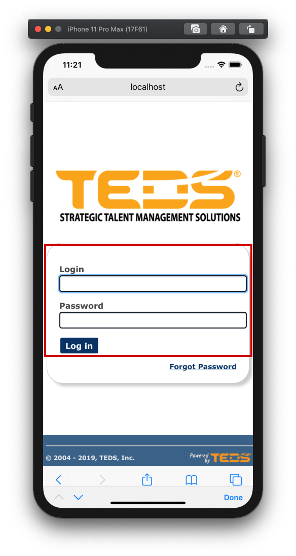Install the TEDS Verification Application On an IOS Device